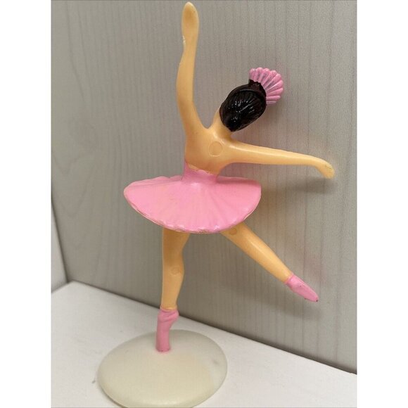 Vintage Ballerina Ballet Dancer Birthday Cake Cupcake Topper 5.5" Lot of 2 - Picture 2 of 10